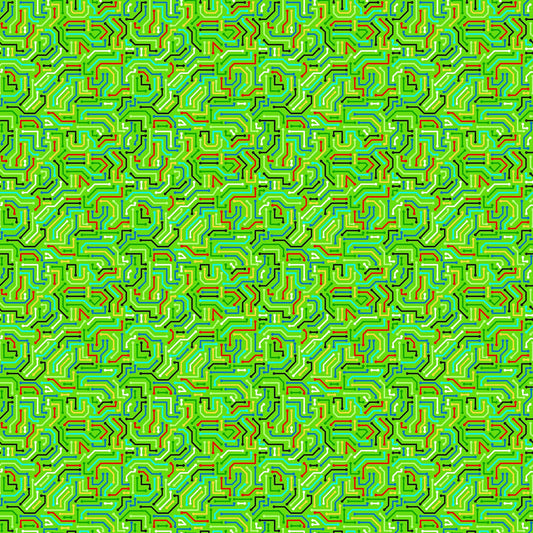Gaming Zone Circuit Board Green 24575-74 Cotton Woven Fabric