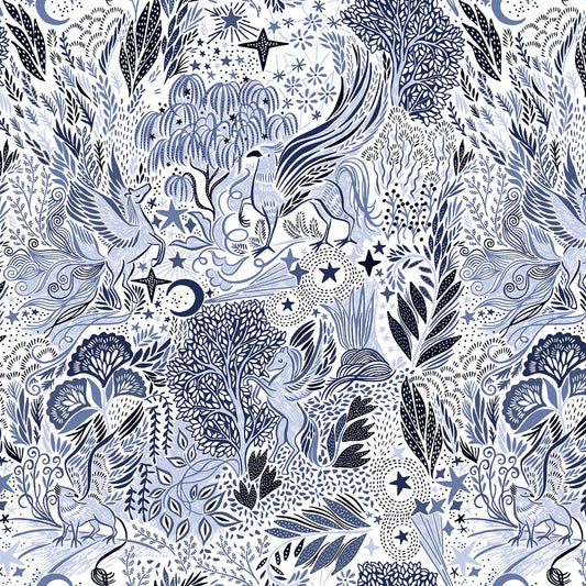 City of Stars City Of Stars White ST-D2263WHITE Cotton Woven Fabric