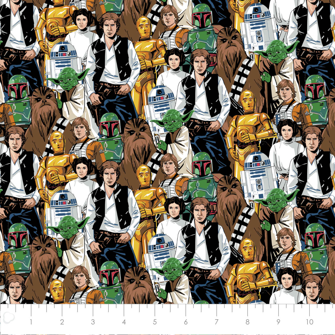 Licensed Star Wars Crowds Crowd Classics  73011355-01 Cotton Woven Fabric