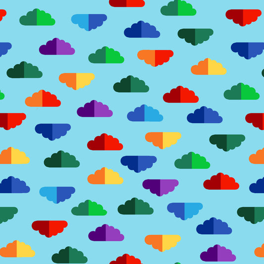 Data Point by Judy Gauthier Cloud Blue 6873-16 Cotton Woven Fabric