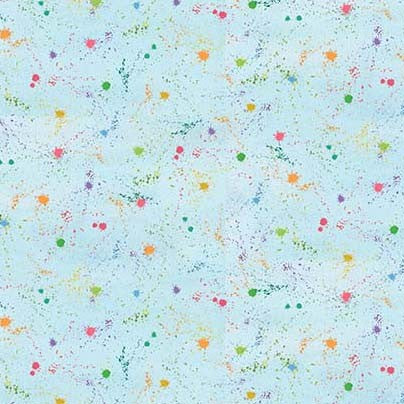 Brush with Nature by Louise Nisbet Color Splash Blue DDC10485-BLUE-D Cotton Woven Fabric