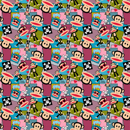 Licensed Paul Frank Comics Multi DDC10511-MULT Cotton Woven Fabric