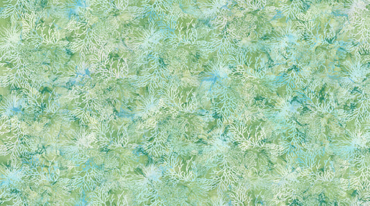 Whale Song Digital by Jody Bergsma, Deborah Edwards and Melanie Samra Coral Light Green    DP24984-72 Cotton Woven Fabric