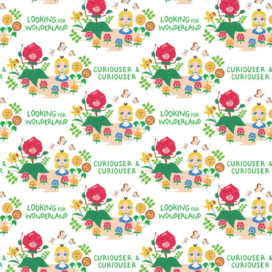 Licensed The Day of the Little World Curiouser    85020301-1 Cotton Woven Fabric