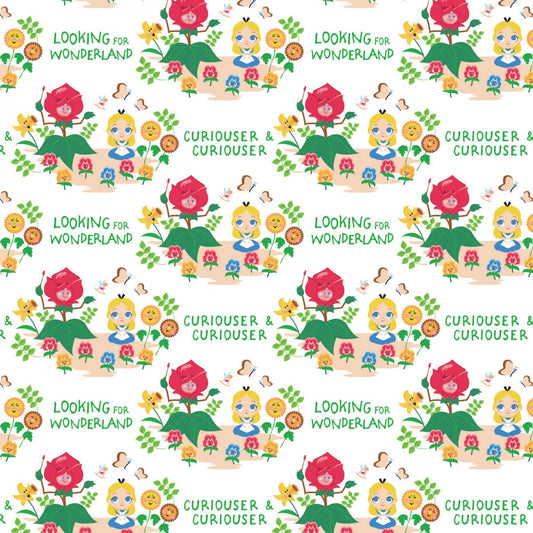 Licensed The Day of the Little World Curiouser 85020301-1 Cotton Woven Fabric