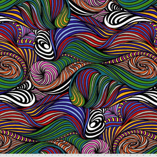 BioGeo2 by Adrienne Leban Daffy Taffy Cool PWAL010.COOL Cotton Woven Fabric