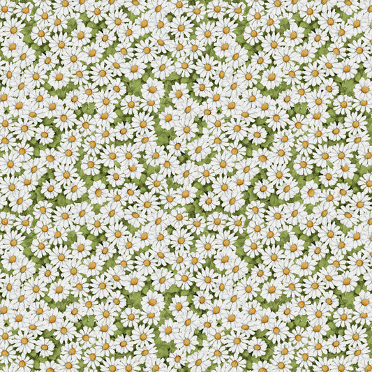 Savor the Gnoment by Sysan Winget Daisy Green    39722-715 Cotton Woven Fabric