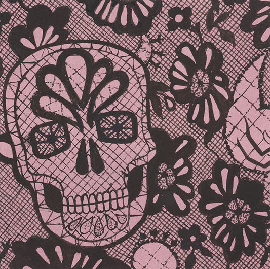 Haunted House Darkly Delicate Mauve 8997b Cotton Woven Fabric