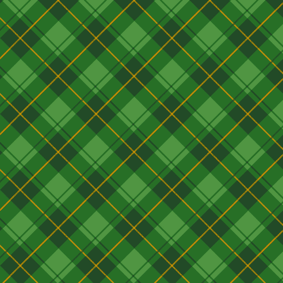 Merry Town by Sharla Fults Diagonal Plaid Green    6368-66 Cotton Woven Fabric