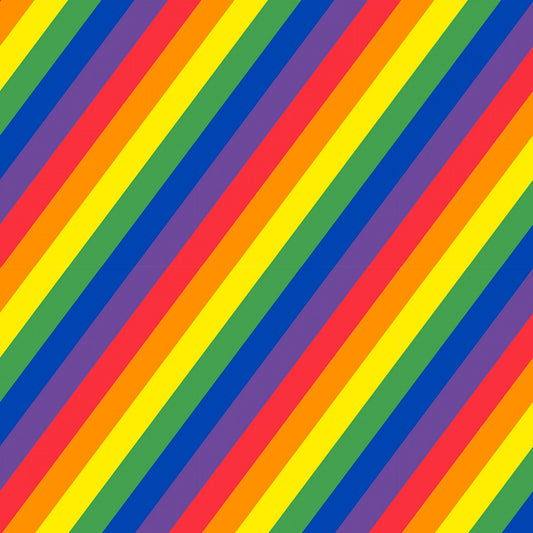 Proud to Be A Nurse Diagonal Rainbow Stripes    CD1433-RAINBOW Cotton Woven Fabric