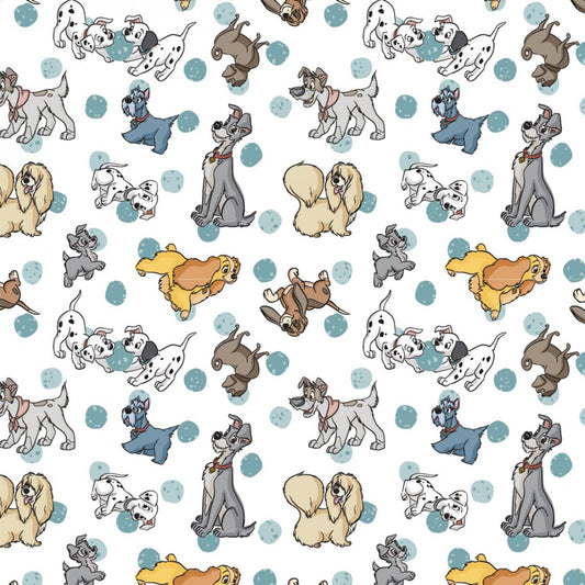 Licensed Disney Print Dogs    76646-A620710 Cotton Woven Fabric