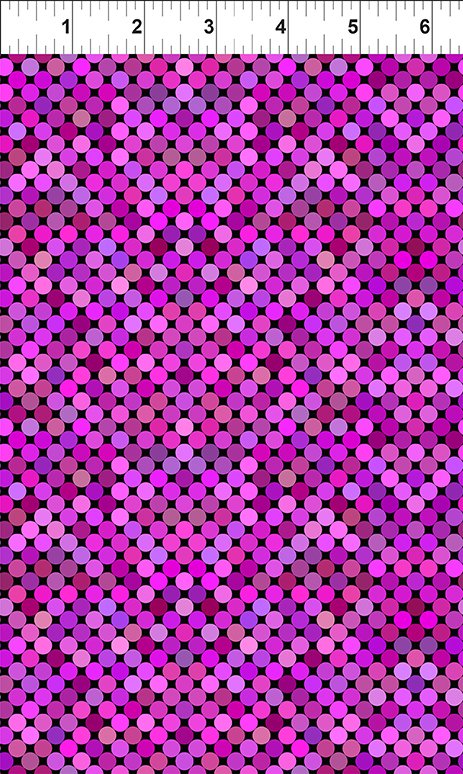 Colorful by Jason Yenter Dots Magenta    6COL-9 Cotton Woven Fabric