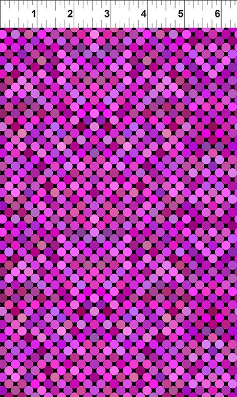 Colorful by Jason Yenter Dots Magenta 6COL-9 Cotton Woven Fabric