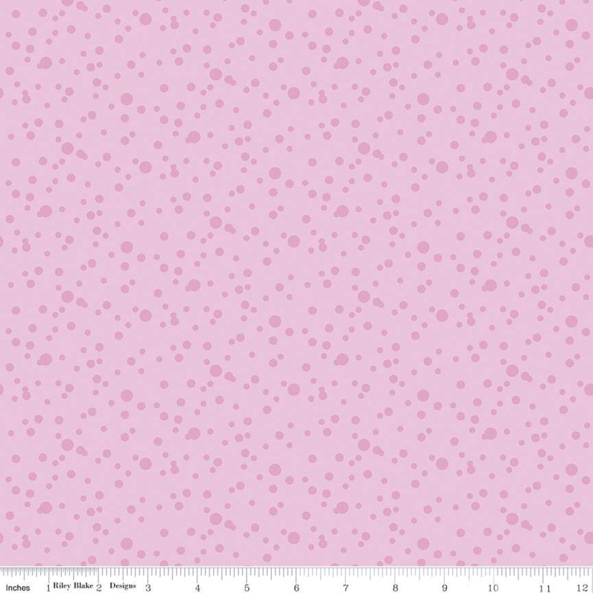 Gnomes In Love by Tara Reed Dots Pink     C11313-PINK Cotton Woven Fabric
