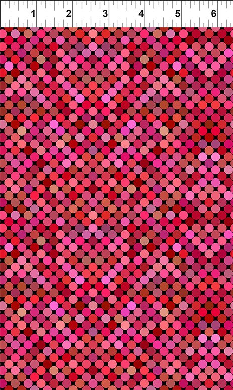 Colorful by Jason Yenter Dots Red    6COL-1 Cotton Woven Fabric