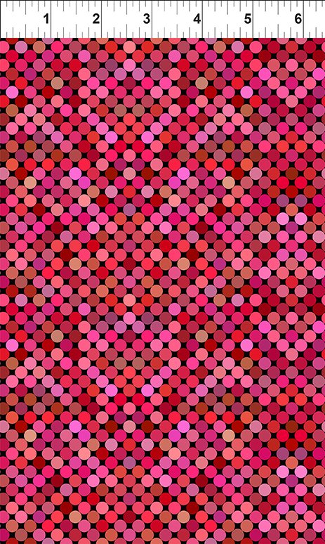 Colorful by Jason Yenter Dots Red 6COL-1 Cotton Woven Fabric