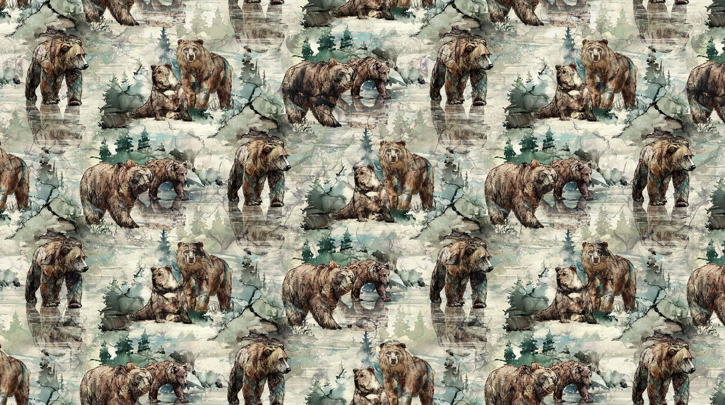 Northern Peaks By Deborah Edwards and Melanie Samra Sage DP25167-71 Cotton Woven Fabric