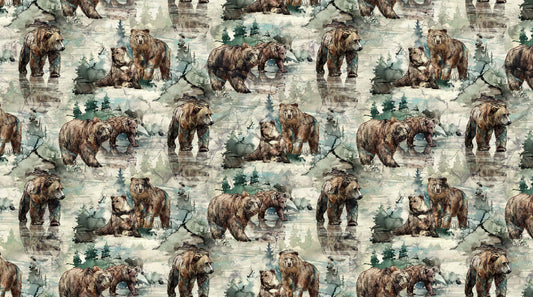 Northern Peaks By Deborah Edwards and Melanie Samra Sage DP25167-71 Cotton Woven Fabric