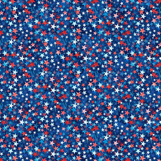 Patriot By Deborah Edwards and Melanie Samra Navy Multi DP25543-48 Cotton Woven Fabric