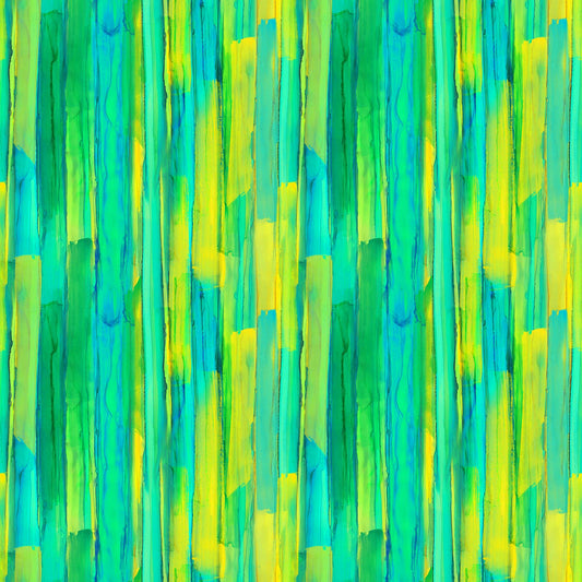 Inspired Green/Multi DP26695-74 Cotton Woven Fabric