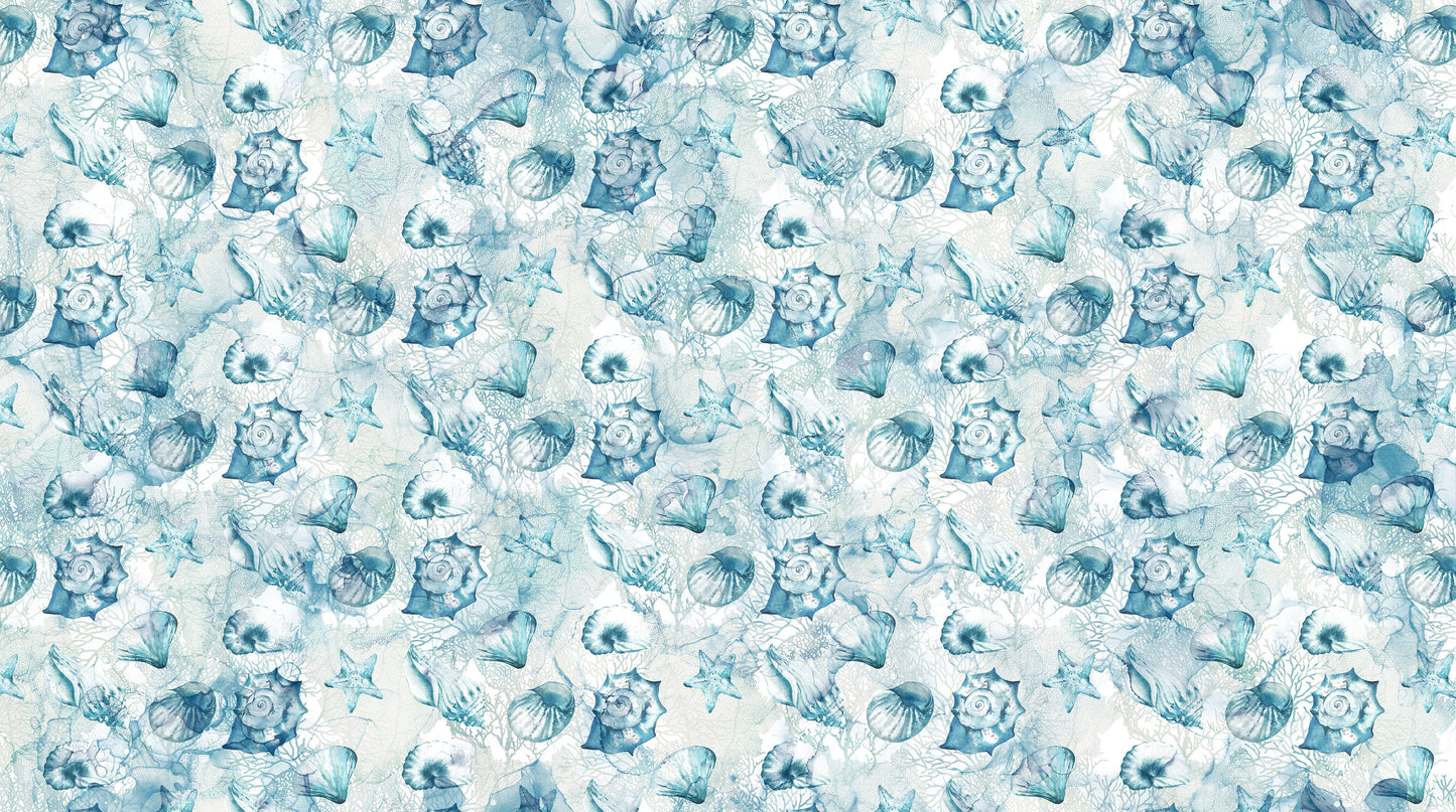 Sea Breeze by Deborah Edwards and Melanie Samra Pale Blue   DP27098-42 Cotton Woven Fabric