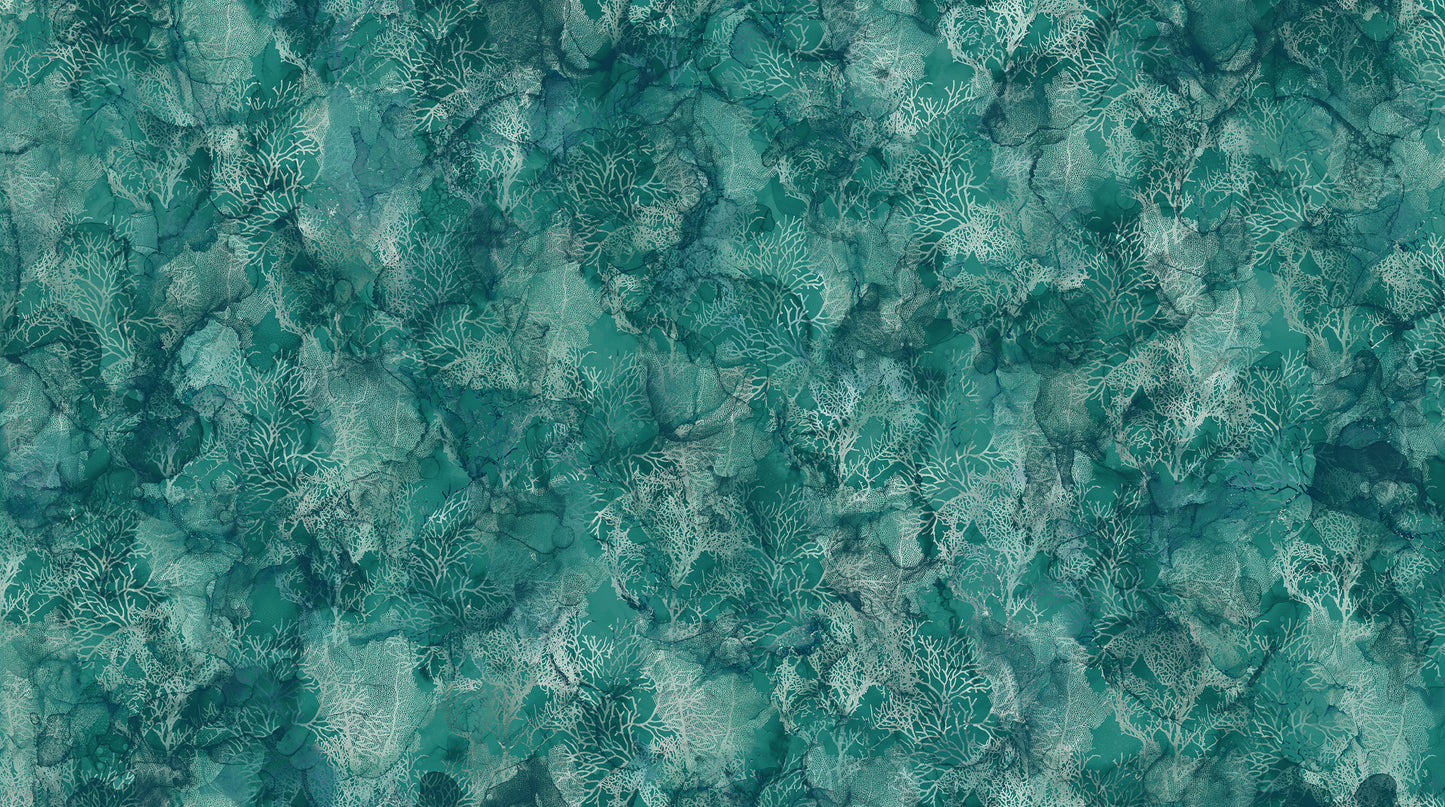 Sea Breeze by Deborah Edwards and Melanie Samra Teal  DP27100-66 Cotton Woven Fabric