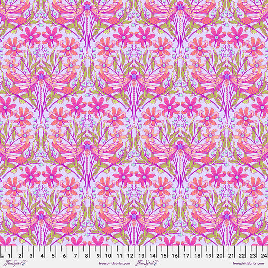 Tula Pink Moon Garden Dragon Your Feet Dusk    PWTP199.DUSK Cotton Woven Fabric