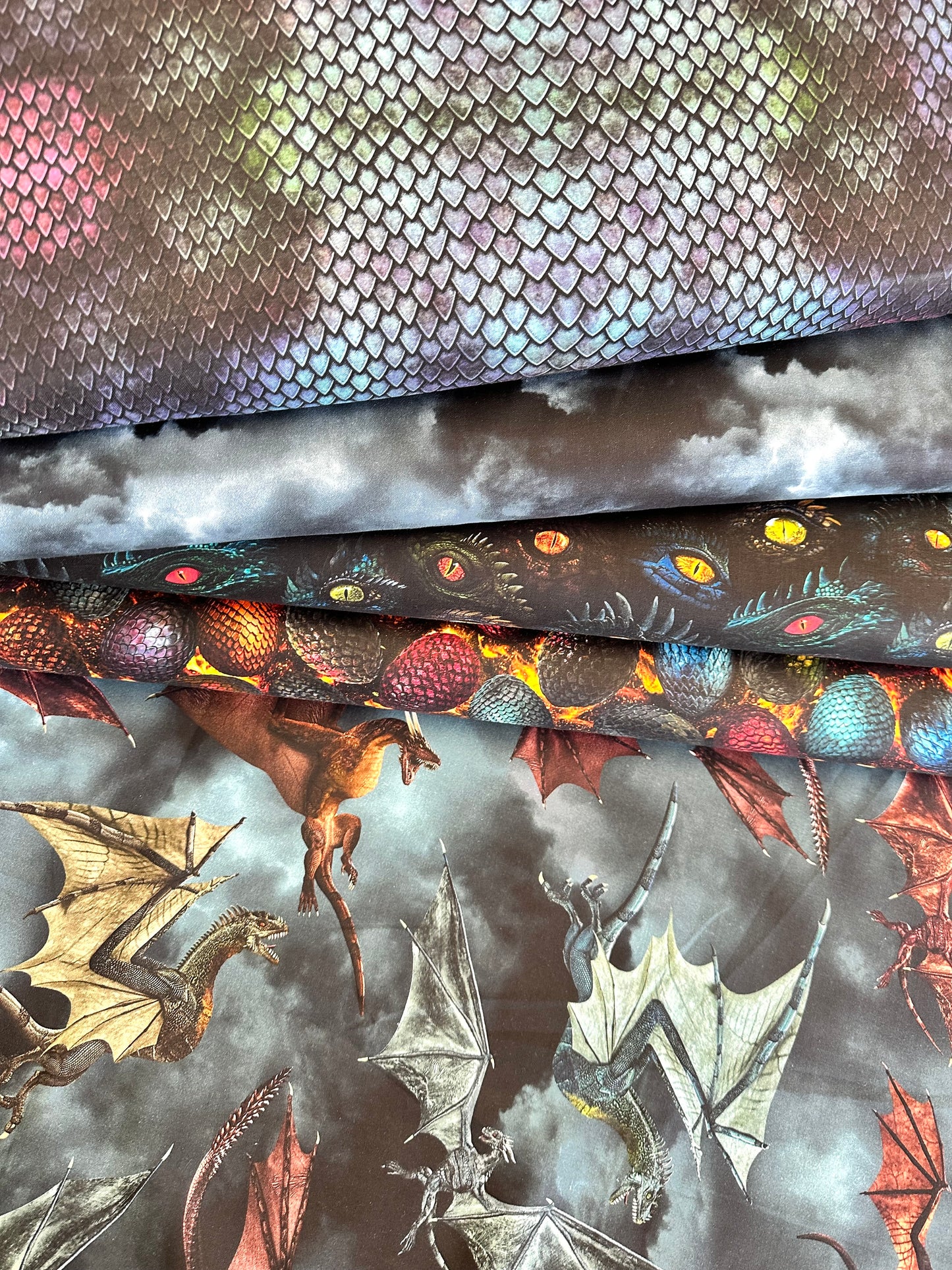 Dragon's Lair Dinosaur Skin Night    TEXTURE-CD2443-NIGHT Cotton Woven Fabric