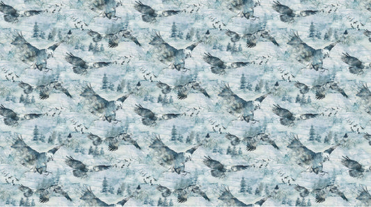 Soar by Deborah Edwards and Melanie Samra Eagles Moody Blues    DP24583-42 Cotton Woven Fabric