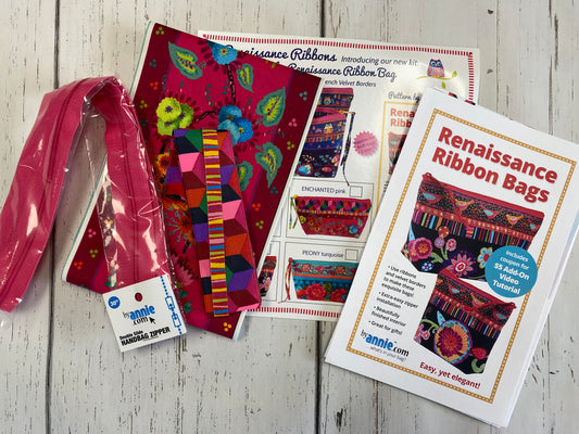 Renaissance Ribbon Bag Kit  Enchanted Pink  Pink Craft Kit