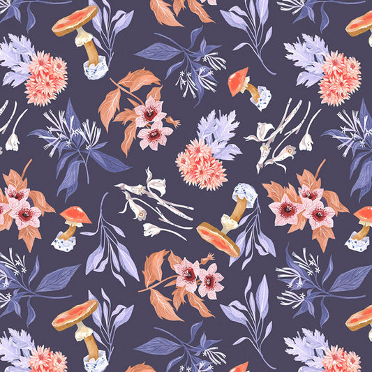 Haunted Garden by Rae Ritchie Exotic Garden Astral ST-DRR2526ASTRAL Cotton Woven Fabric