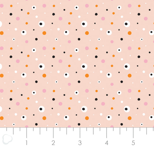 Hey Boo Eyes on You in Blush Blush 21211004-01 Cotton Woven Fabric