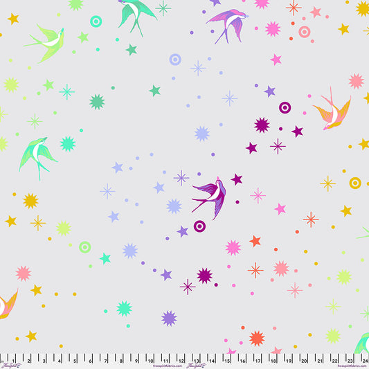 True Colors Quilt Backs by Tula Pink Fairy Dust XL Whisper Cotton Sateen 108" Wideback Quilt Backing QBTP011.WHISPER Cotton Woven Wideback