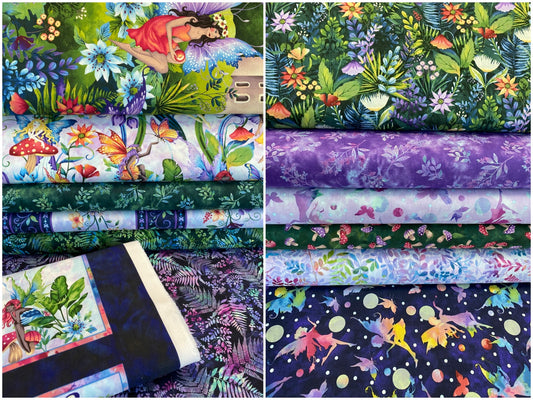 Fairytale Forest by Color Principle Flower Meadow Forest    3013-66 Cotton Woven Fabric