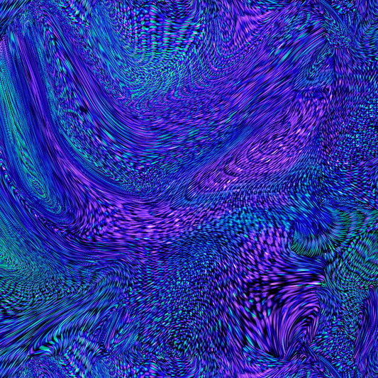 Midnight Run by Chong-A Hwang Feathered Swirly Texture Blue    CD1430-BLUE Cotton Woven Fabric