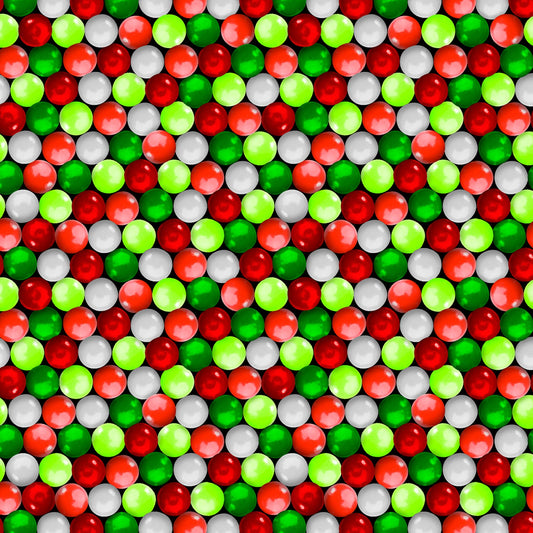 Sweet Holidays Festive Gumballs Multi 12783B-99 Cotton Woven Fabric