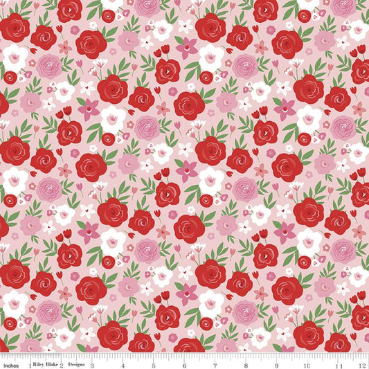 Falling in Love by Dani Mogstad Floral Blush     C11281-BLUSH Cotton Woven Fabric