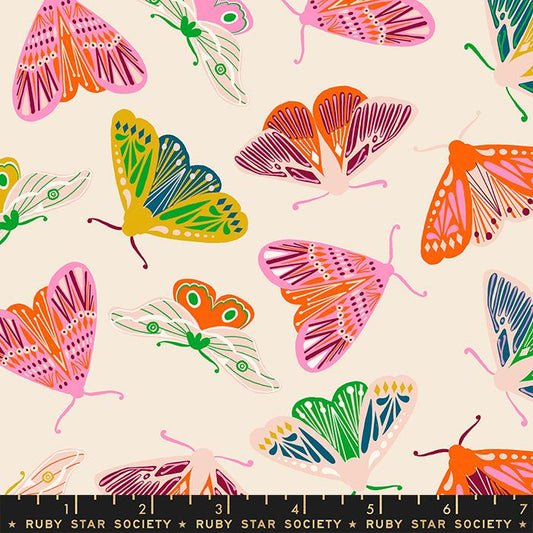 Flowerland by Melody Miller of Ruby Star Society Fluttering Natural    RS0068-11 Cotton Woven Fabric