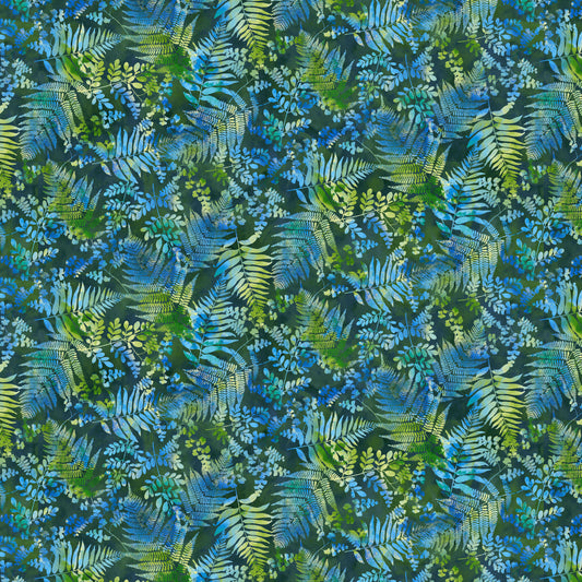 Fairytale Forest by Color Principle Forest Fern Forest 3015-66 Cotton Woven Fabric