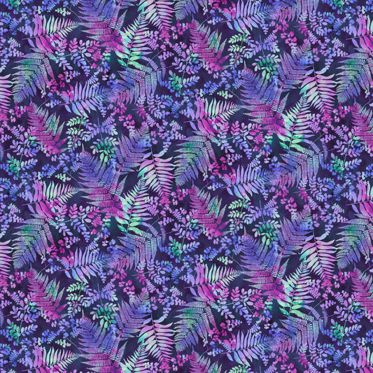 Fairytale Forest by Color Principle Forest Fern Royal 3015-77 Cotton Woven Fabric
