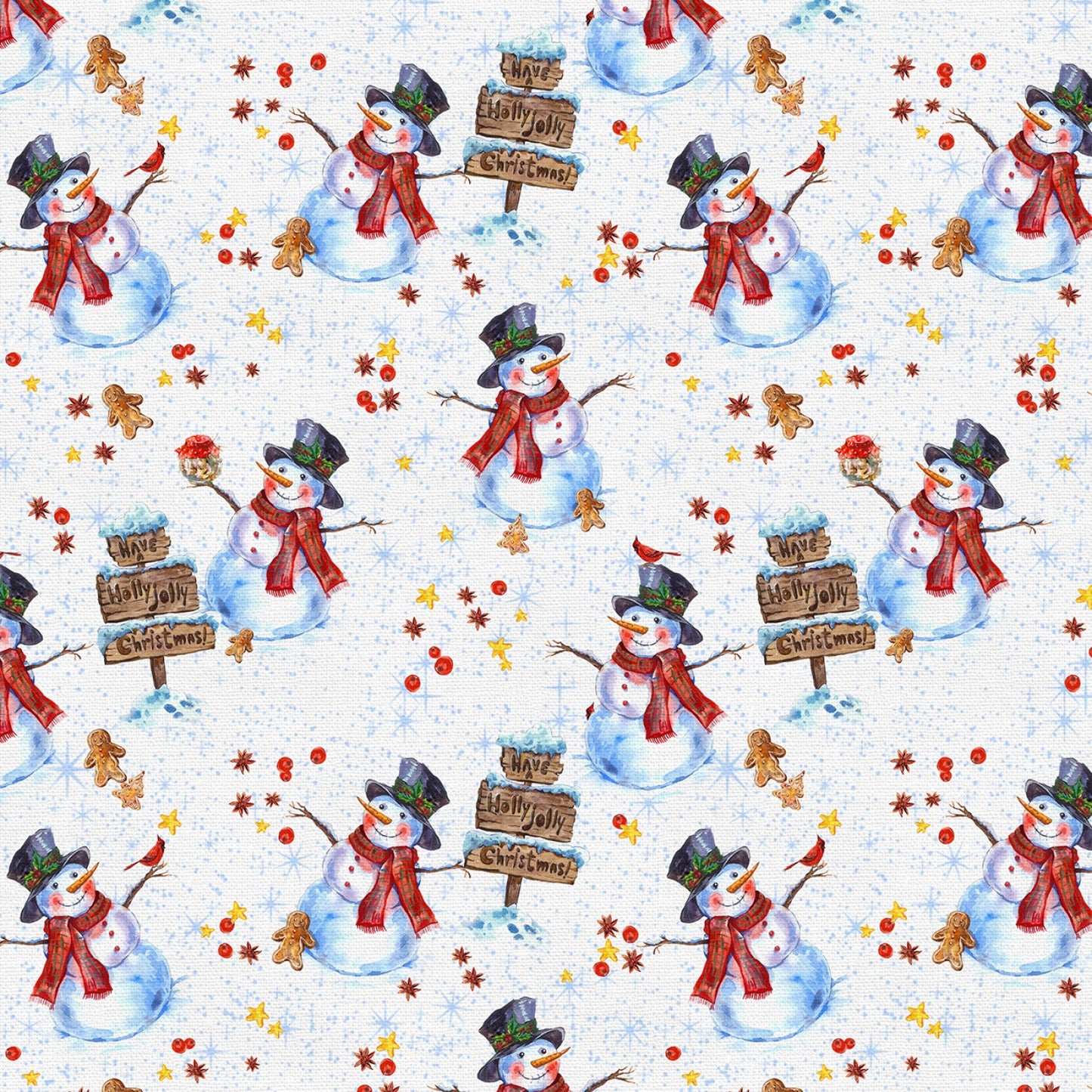 Frosty Delights Frosty Toss White    120-24314 Cotton Woven Fabric