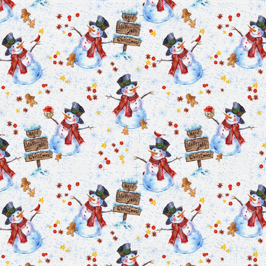 New Arrival: Frosty Delights Frosty Toss White    120-24314 Cotton Woven Fabric