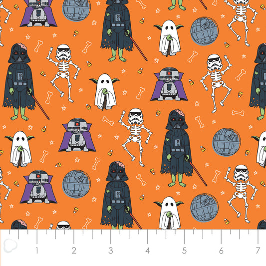 Licensed Character Halloween III Ghost Crew Orange    73010984-04 Cotton Woven Fabric