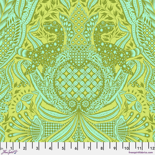 New Arrival: Roar! by Tula Pink Gift Rapt Lime    PWTP224.LIME Cotton Woven Fabric