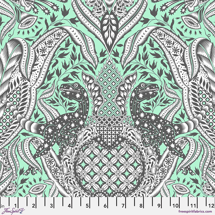 New Arrival: Roar! by Tula Pink Gift Rapt Mint    PWTP224.MINT Cotton Woven Fabric