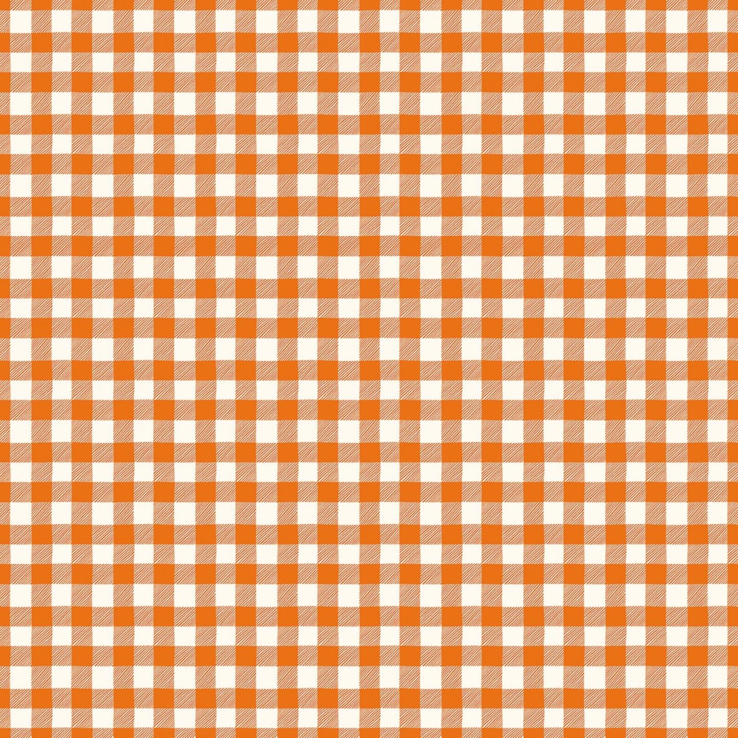 Bad to the Bone by My Minds Eye Gingham Orange    C11925R-ORANGE Cotton Woven Fabric