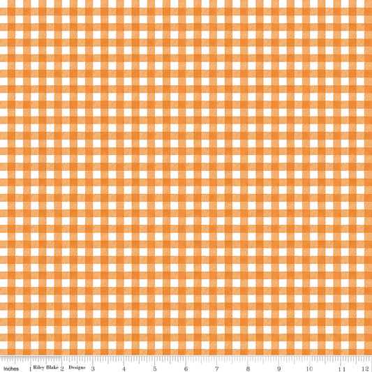 Pumpkin Patch by J. Wecker Frisch Gingham Orange    C14574-ORANGE Cotton Woven Fabric