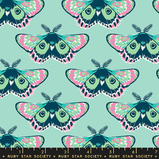 Firefly by Sarah Watts of Ruby Star Society Glow Moth Frost    RS2067-14 Cotton Woven Fabric