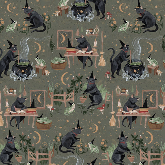 Goblincore by Rae Ritchie Goblincore Cypress    ST-DRR2537CYPRESS Cotton Woven Fabric