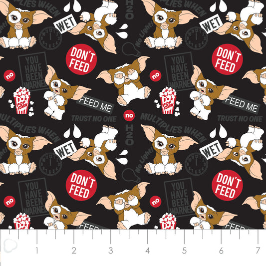 Licensed Character Halloween III Gremlins Rules Black    23380107-02 Cotton Woven Fabric